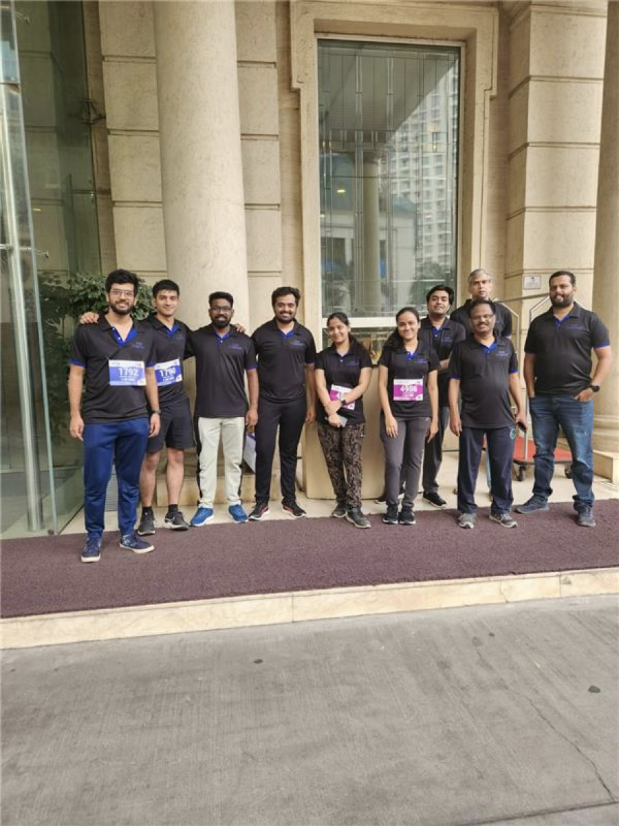 Cogitaas team participating in Tata marathon